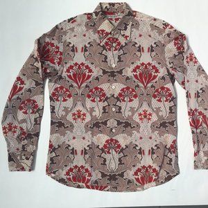 original pattern button up shirt